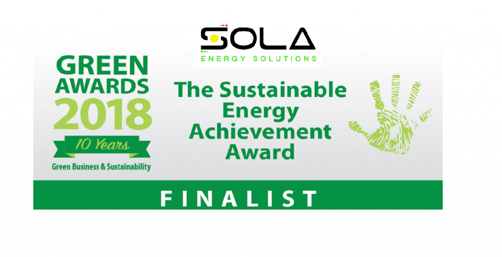 Green Awards Finalists | Sola Energy Solutions